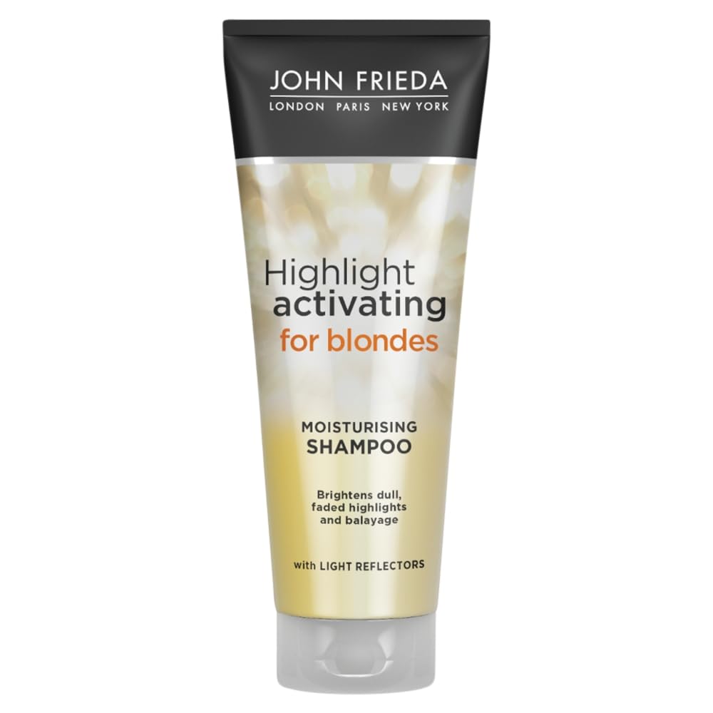 John Frieda Sheer Blonde Highlight botella para brillo suave y cabello hidratado