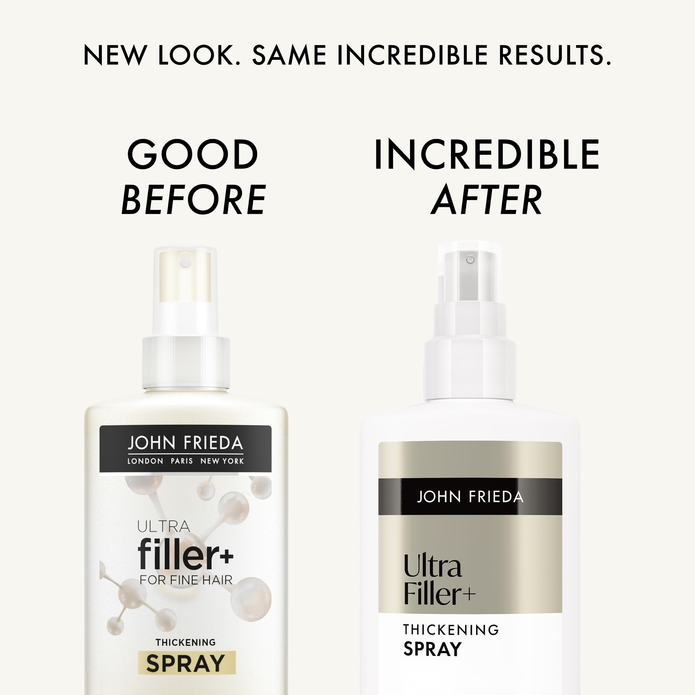 John Frieda Ultrafiller empaque en caja atractivo para estantería