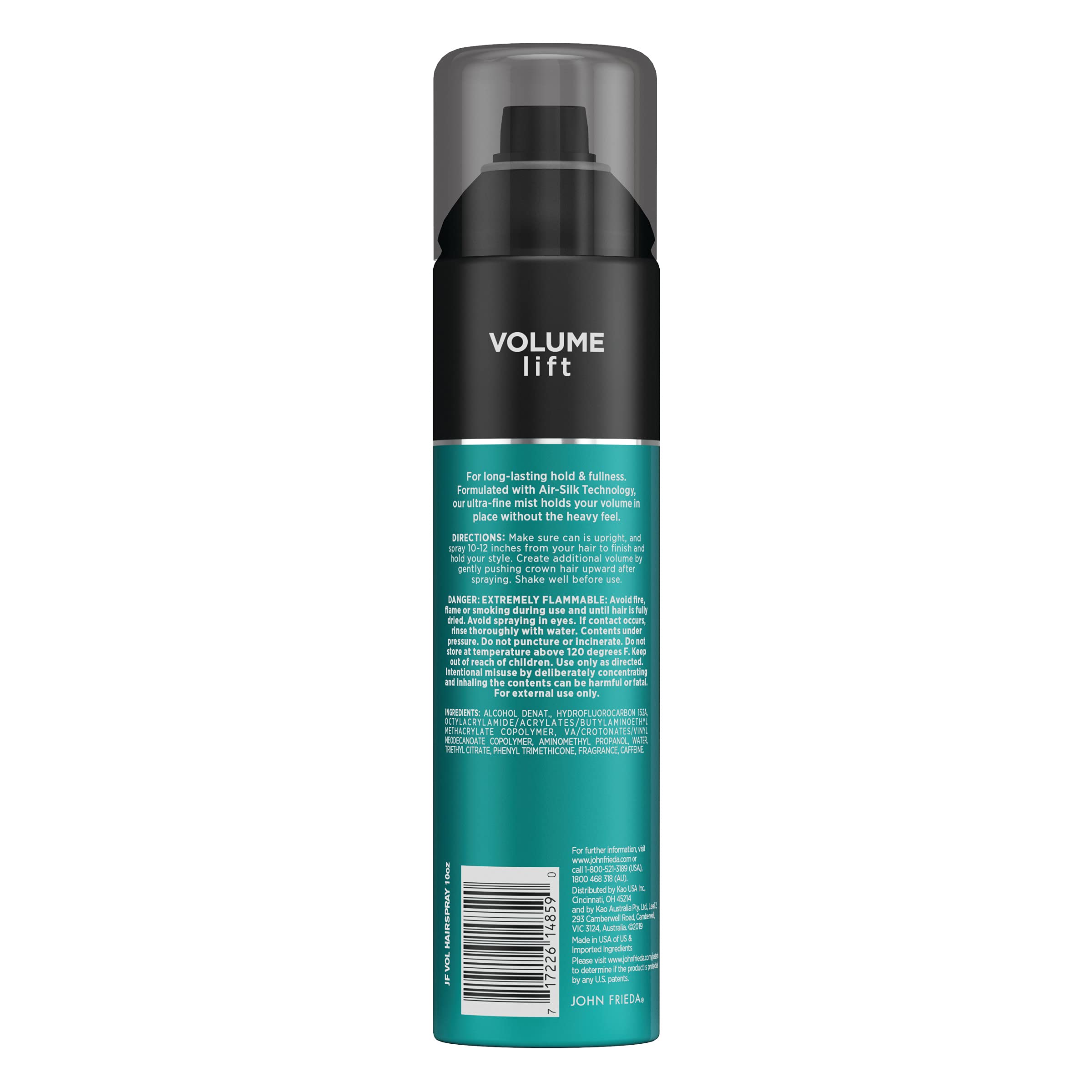 John Frieda Volume Lift: fórmula libre de crueldad y sin ftalatos para cabello saludable