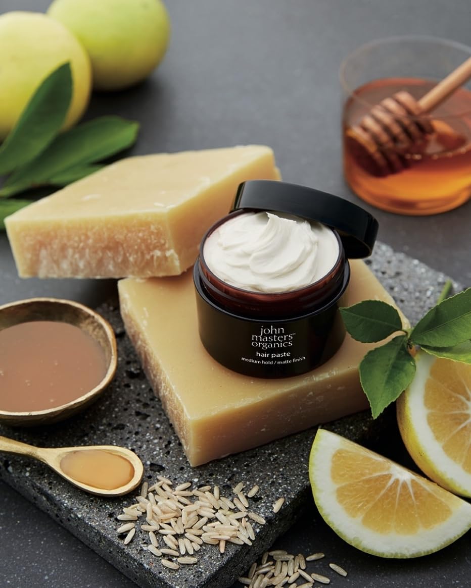 john masters organics miel y cera de abejas, nutre y sella humedad