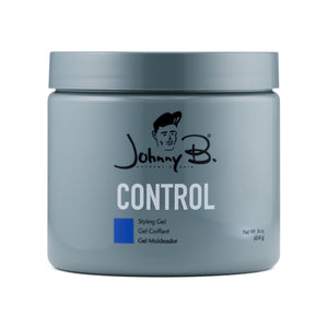 JOHNNY B. Control gel frasco: sostén fuerte para todo tipo de cabello.