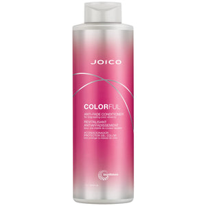 Joico acondicionador antidesvanecimiento, botella frontal, protege el color y suaviza el cabello.