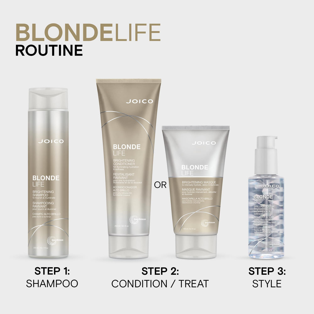 Aceite de monoi y tamanu en Joico Blonde Life, nutrición para rubios