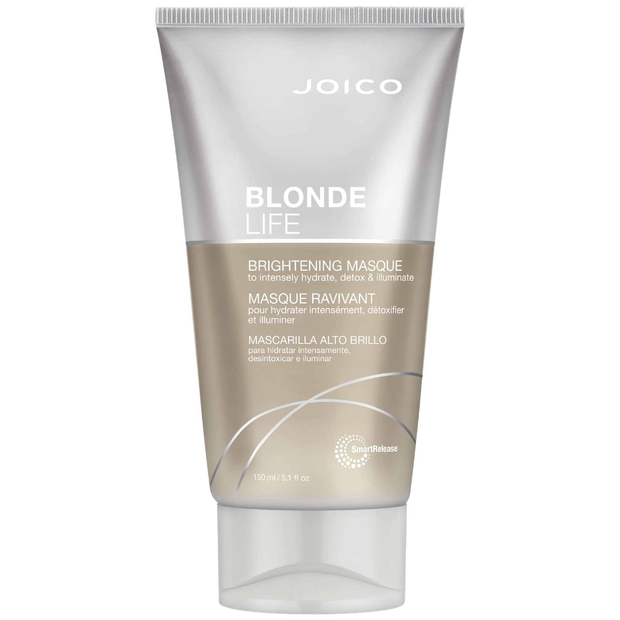 Joico Blonde Life Brightening Masque, hidratación instantánea para cabello rubio y suave