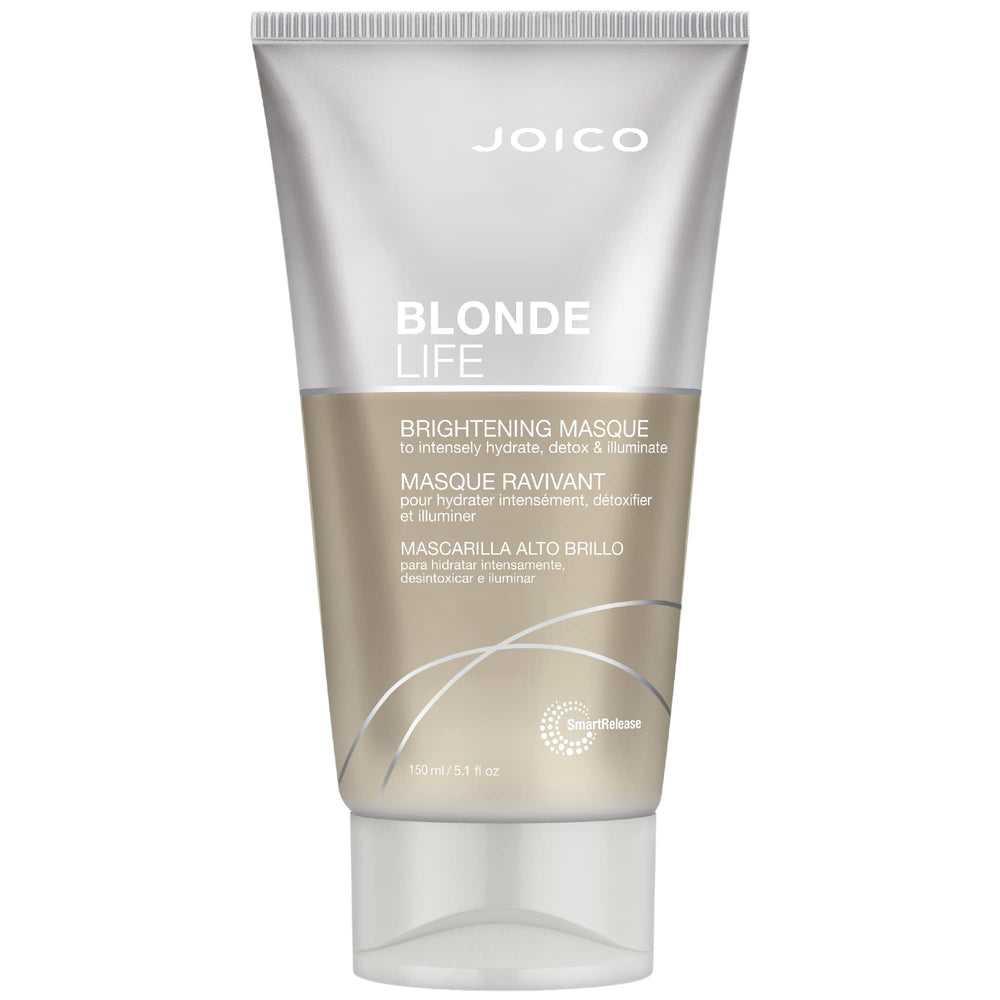 Joico Blonde Life Brightening Masque, hidratación instantánea para cabello rubio y suave