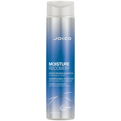 Joico champú hidratante en botella, muestra hidratación suave para cabello seco.