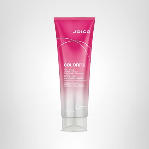 Joico Colorful etiqueta visible con camelia y granada, ingredientes de cuidado capilar