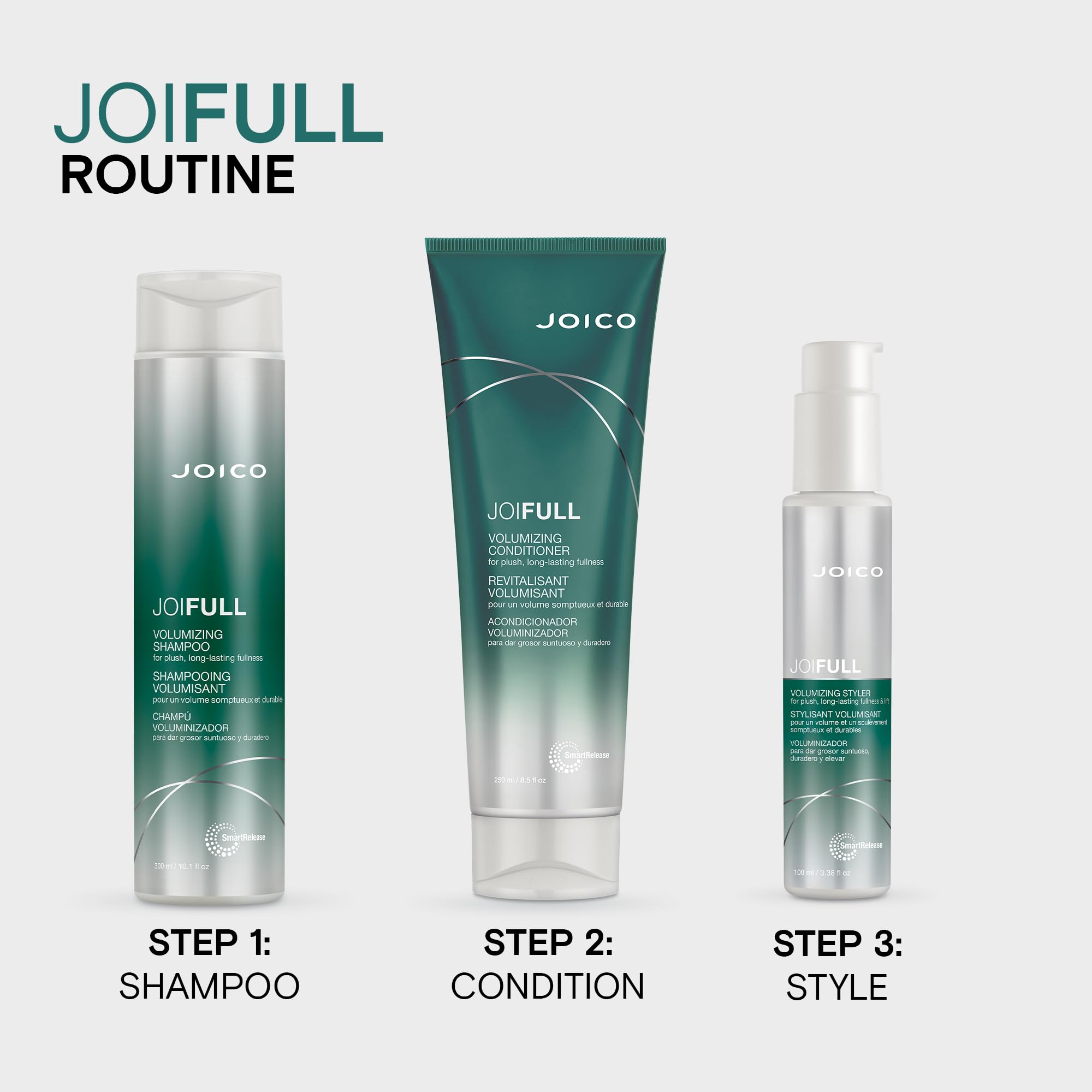 Joico JoiFULL, flor de loto: mejora la elasticidad y apariencia saludable del cabello.