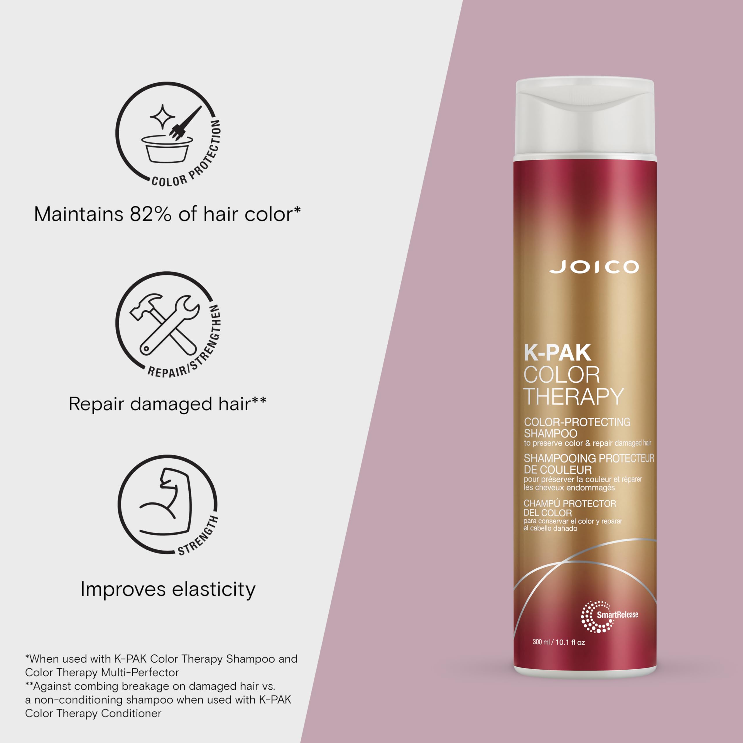 Aceite de argán en la fórmula nutre y protege el cabello teñido.