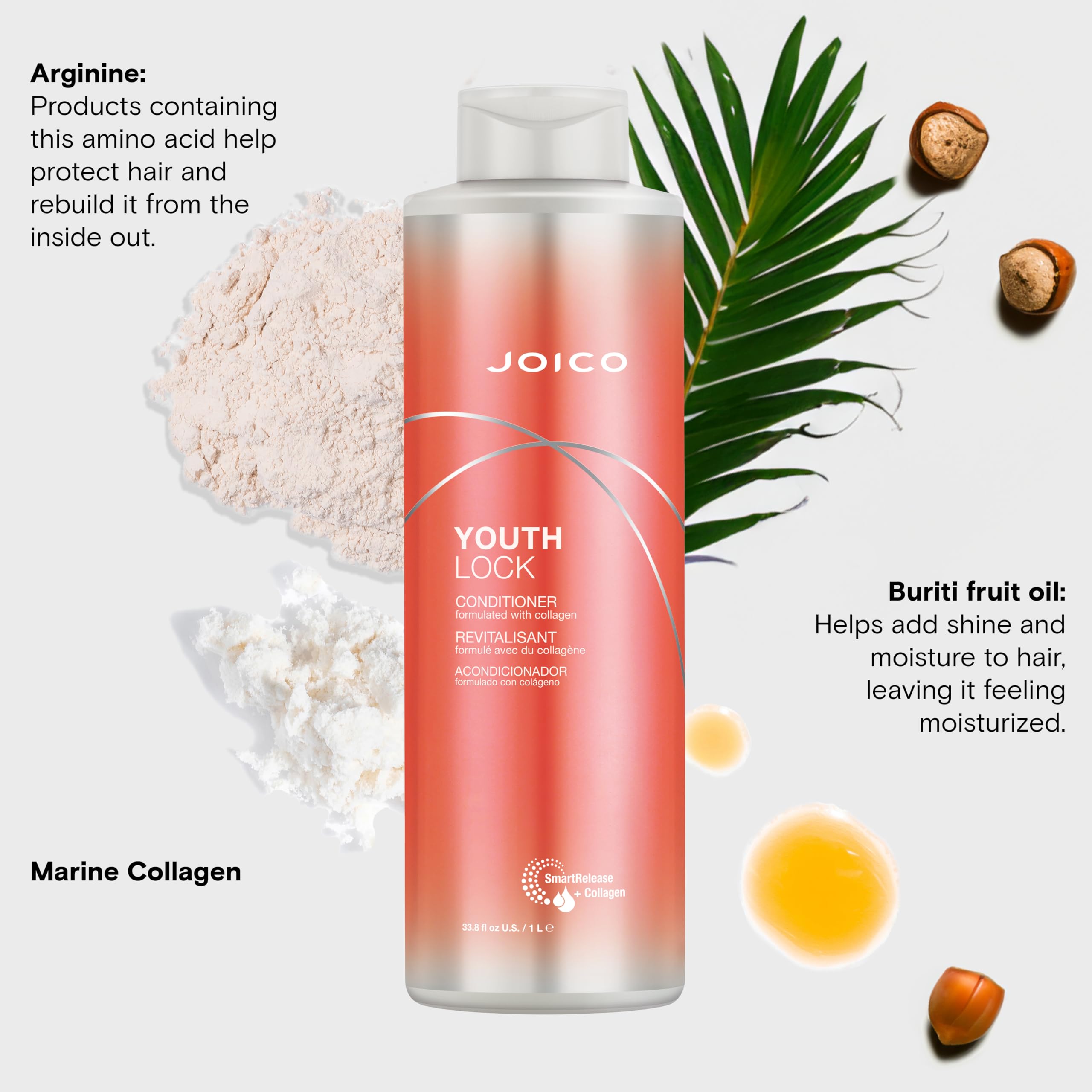Presentación elegante de Joico YouthLock en el baño.