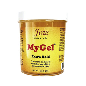 Joie Naturals MyGel Extra Hold, bote de 16 oz, control duradero del peinado.