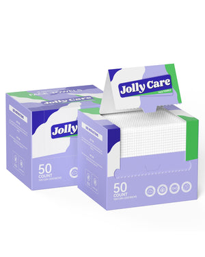 Jolly Care toallitas faciales desechables con textura dual para limpieza profunda