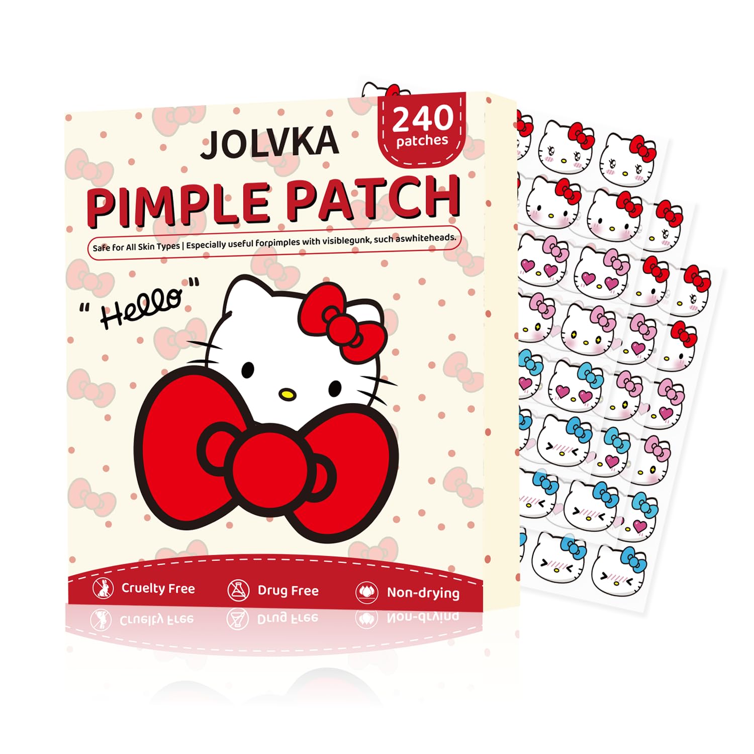 Parche JOLVKA gatito diseño lindo para el cuidado de los brotes