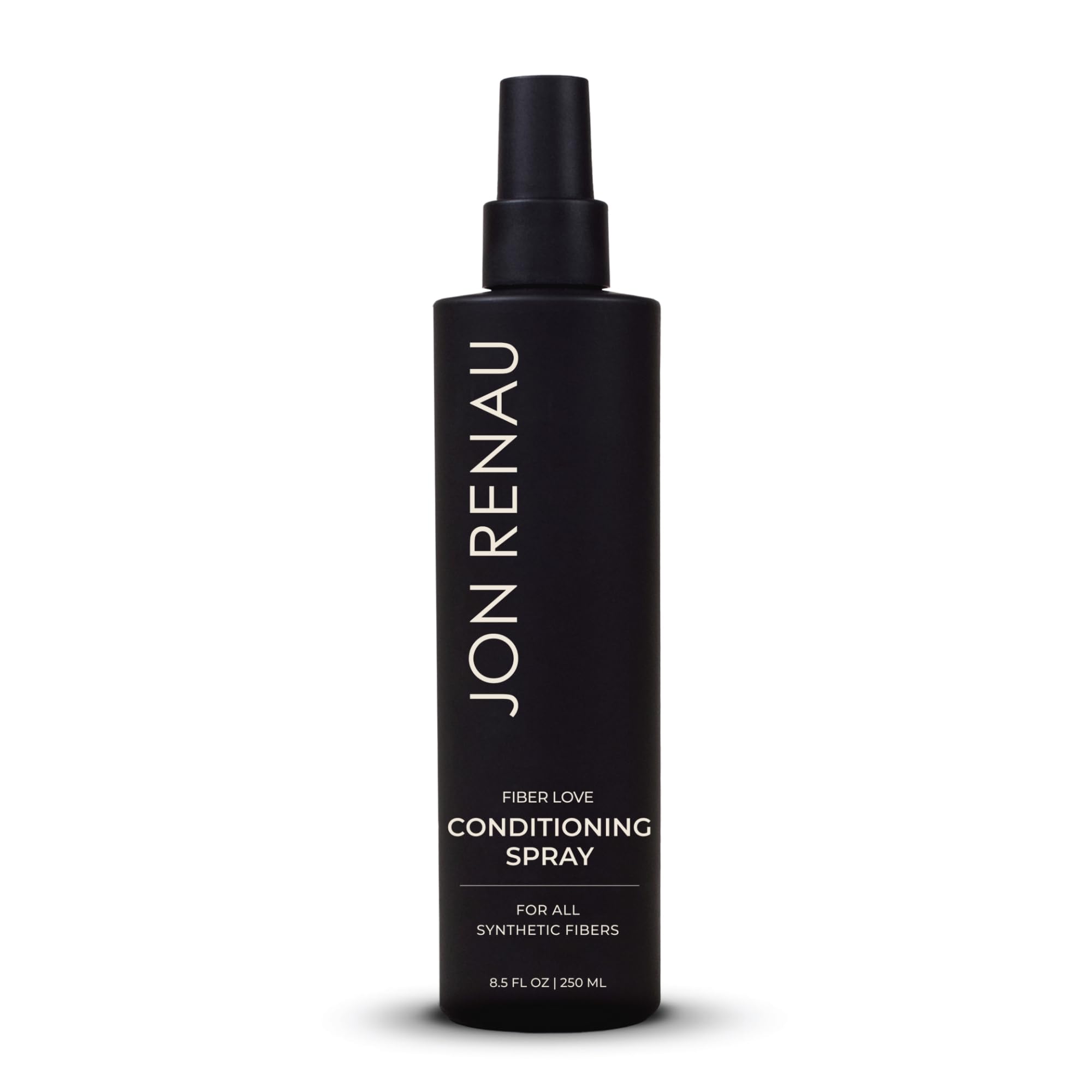 Jon Renau Fiber Love Spray en botella, cuidado suave para fibras sintéticas, facilita peinado diario.