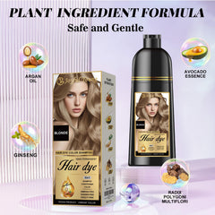Envase práctico de Joyful Young champú-tinte 3 en 1 para uso doméstico.