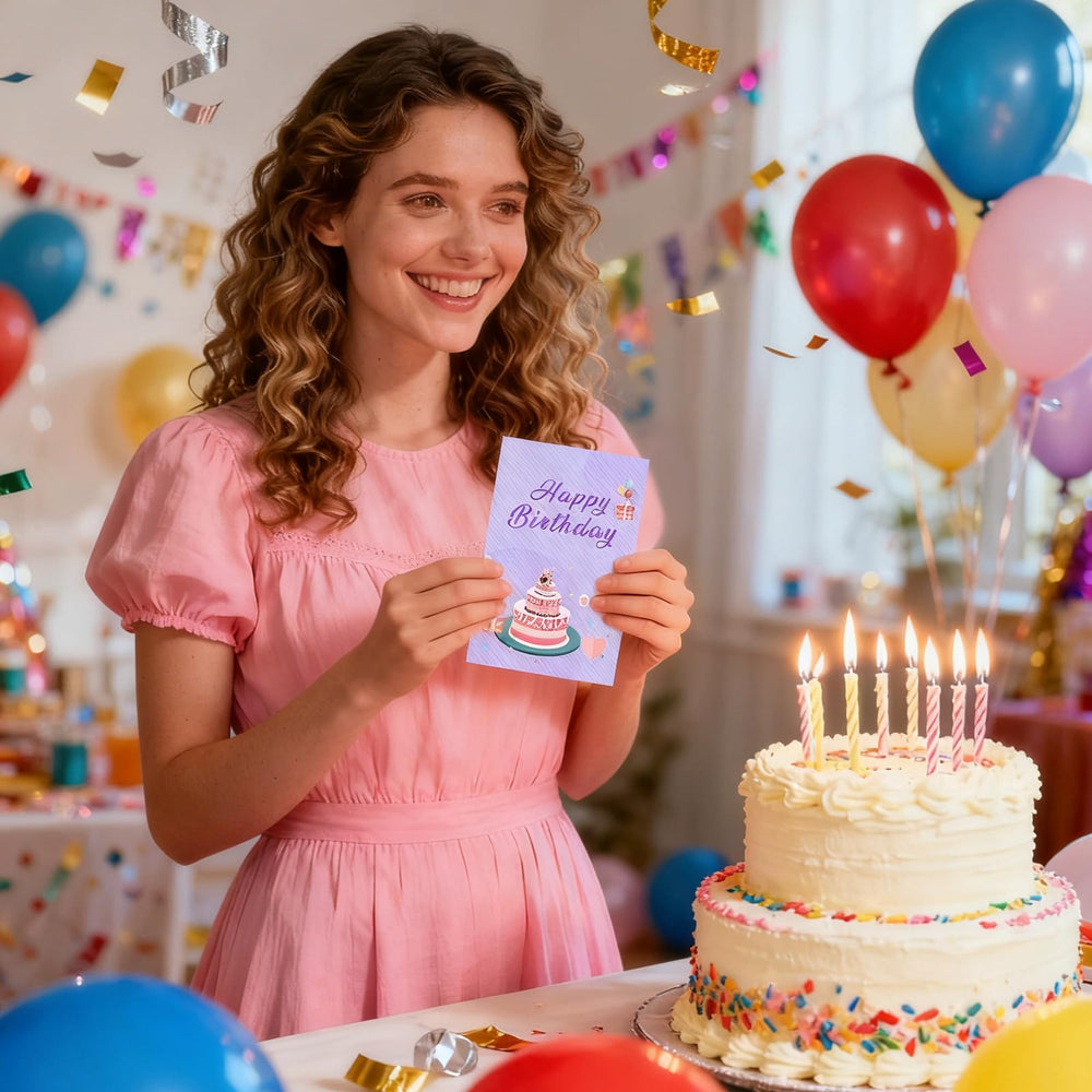 Tarjeta de saludo JOYOFUN incluida para mensajes personalizados