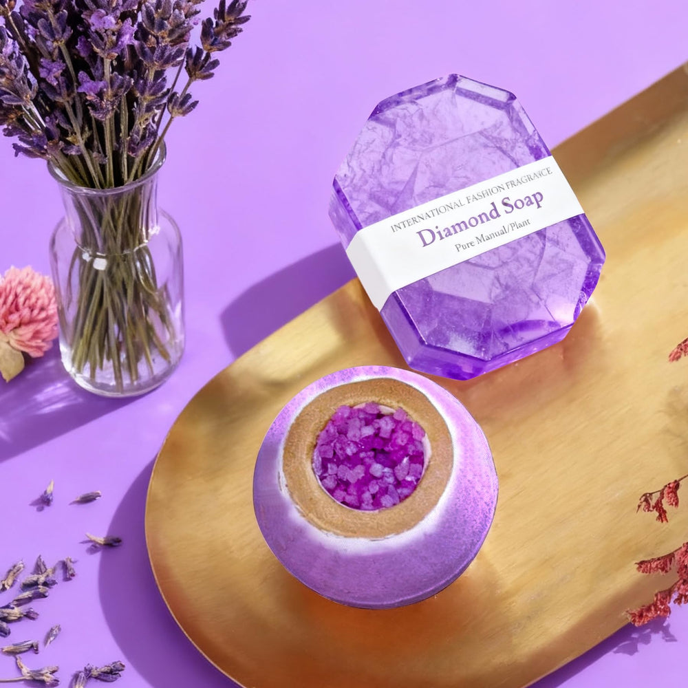 Caja regalo morada Joyvella, presentación elegante para regalar.
