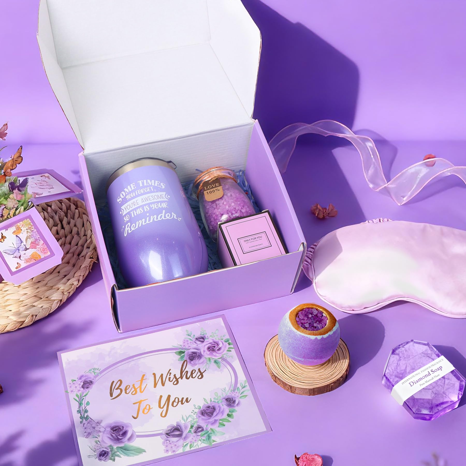 Vela aromática de lavanda Joyvella para un ambiente calmante.