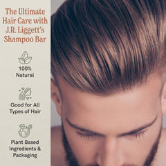 J.R.LIGGETT'S Champú en Barra sin sulfatos, limpieza suave.