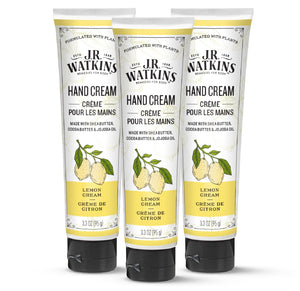 Crema de manos J.R. Watkins hidratante con limón para uso diario y piel suave