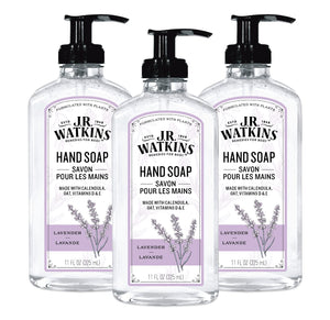 Gel de manos J.R. Watkins lavanda, espuma suave para limpieza diaria