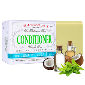 Condicionador en barra J.R.LIGGETT'S con aceite de coco para cabello suave y manejable