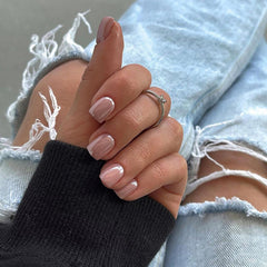 Jsiallye juego de 24 uñas falsas para combinaciones rápidas