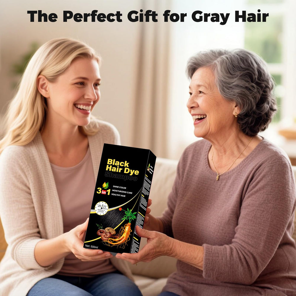 JUANCHI Tinte Negro Shampoo: empaque compacto y práctico para uso diario