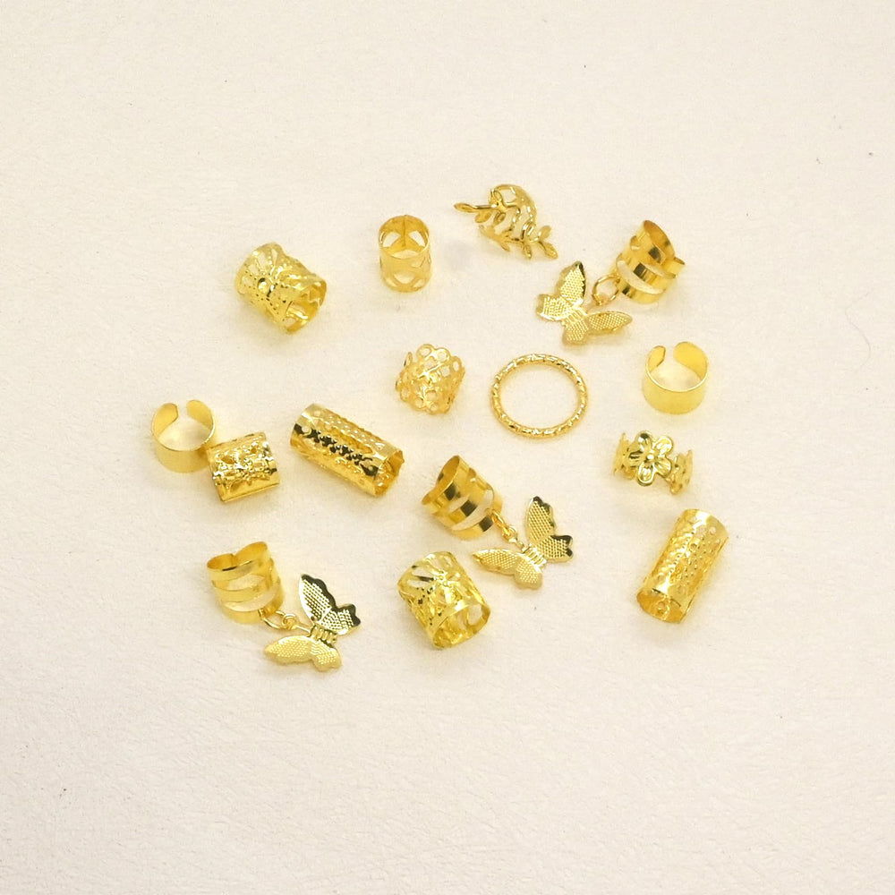 JUCCPUL: charm mariposa dorado para decoraciones de cabello.