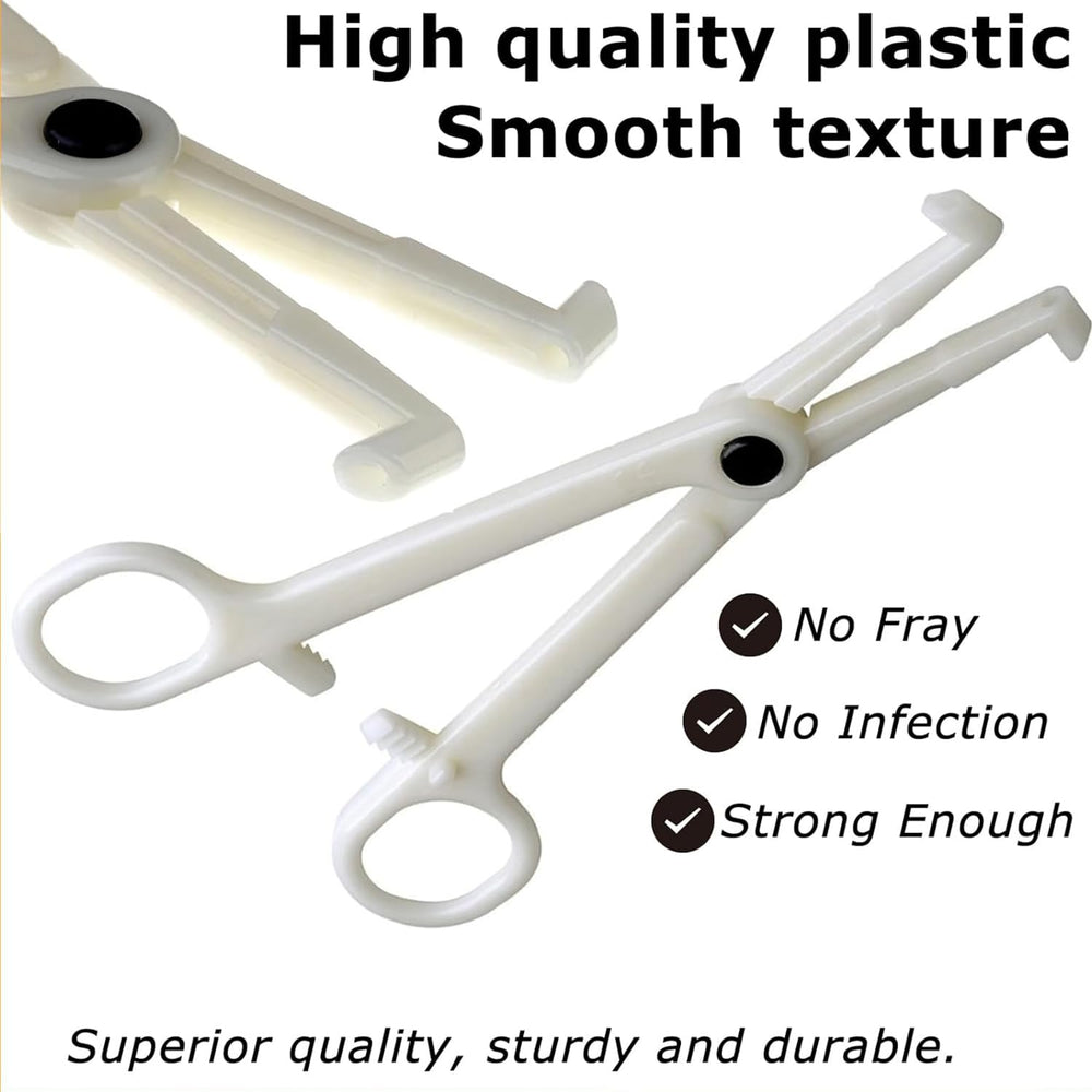 Pinzas Judero de PVC resistente, material higiénico para un kit de piercings.