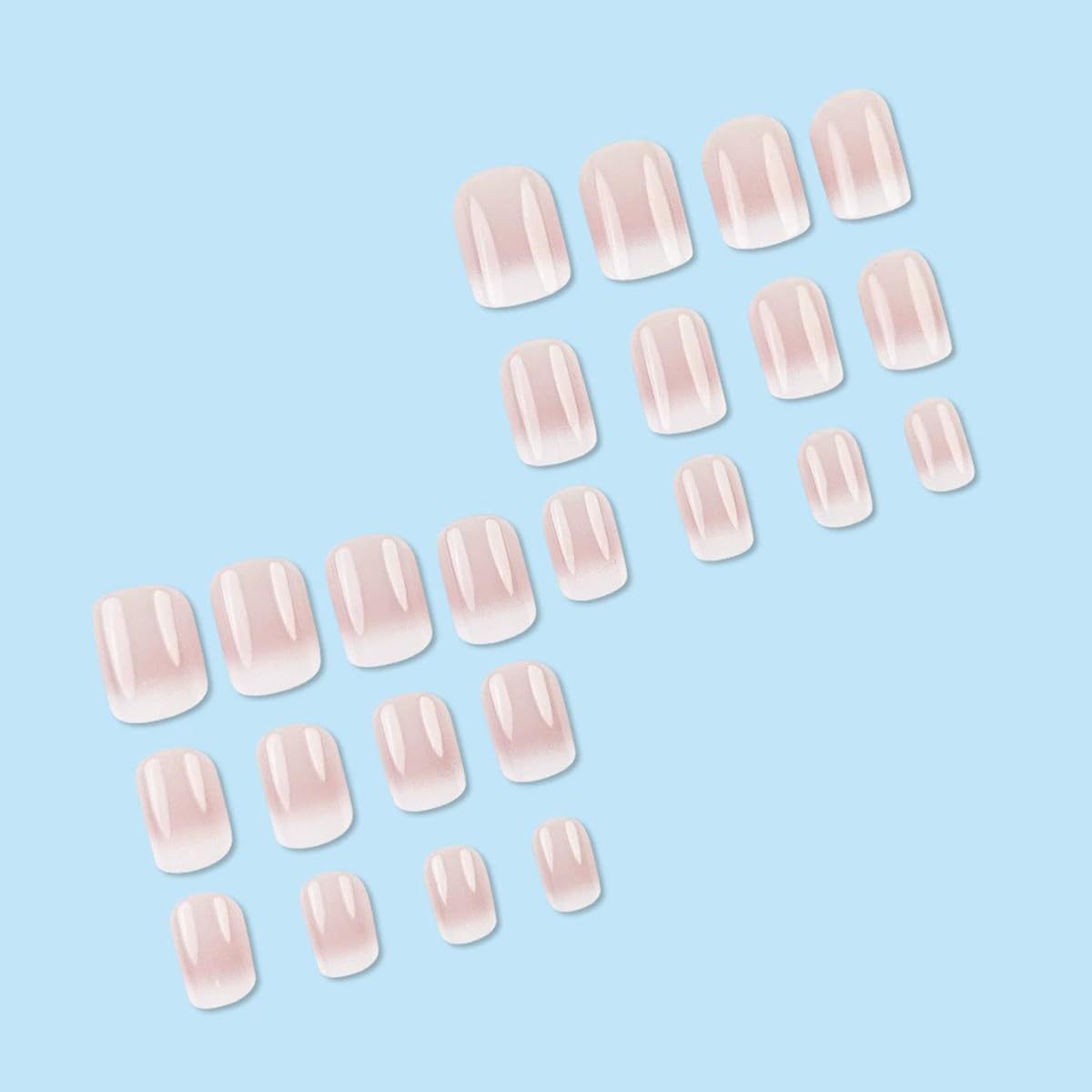 Uñas acrílicas Juggssa con textura natural para una apariencia real