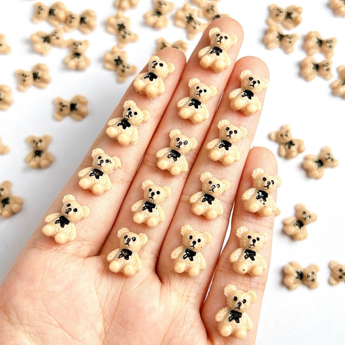 JUNCHAO cristales 3D para uñas con brillo sutil.