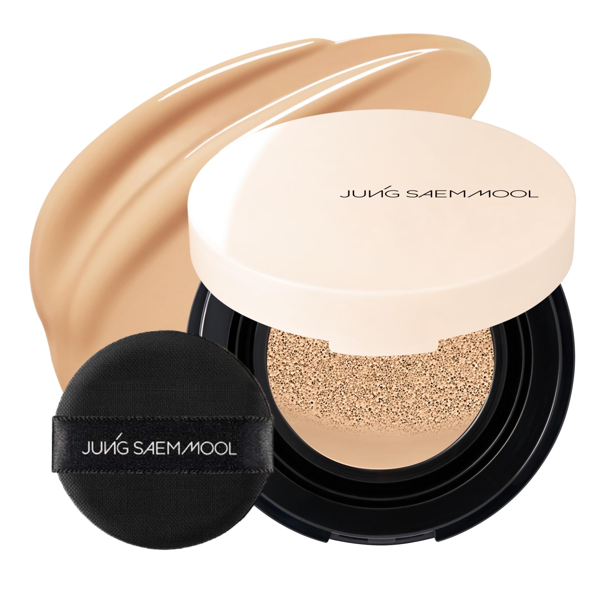 Jung Saem Mool base de maquillaje en esponja, acabado natural para piel radiante e hidratada