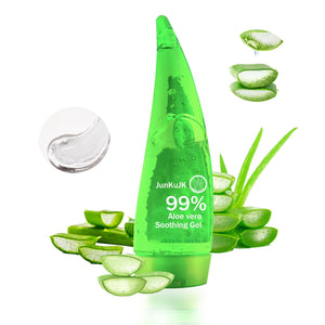 JunKuJK Aloe Vera Gel, bote de 260 ml para hidratación suave de la piel.