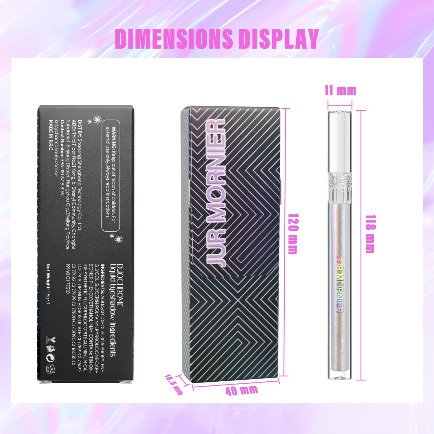 JUR MORNIER brillos multicolor para acabados brillantes y festivos