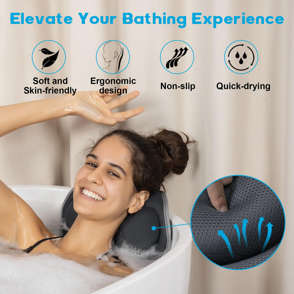 JUSDOO malla 4D transpirable para mayor comodidad durante el baño.