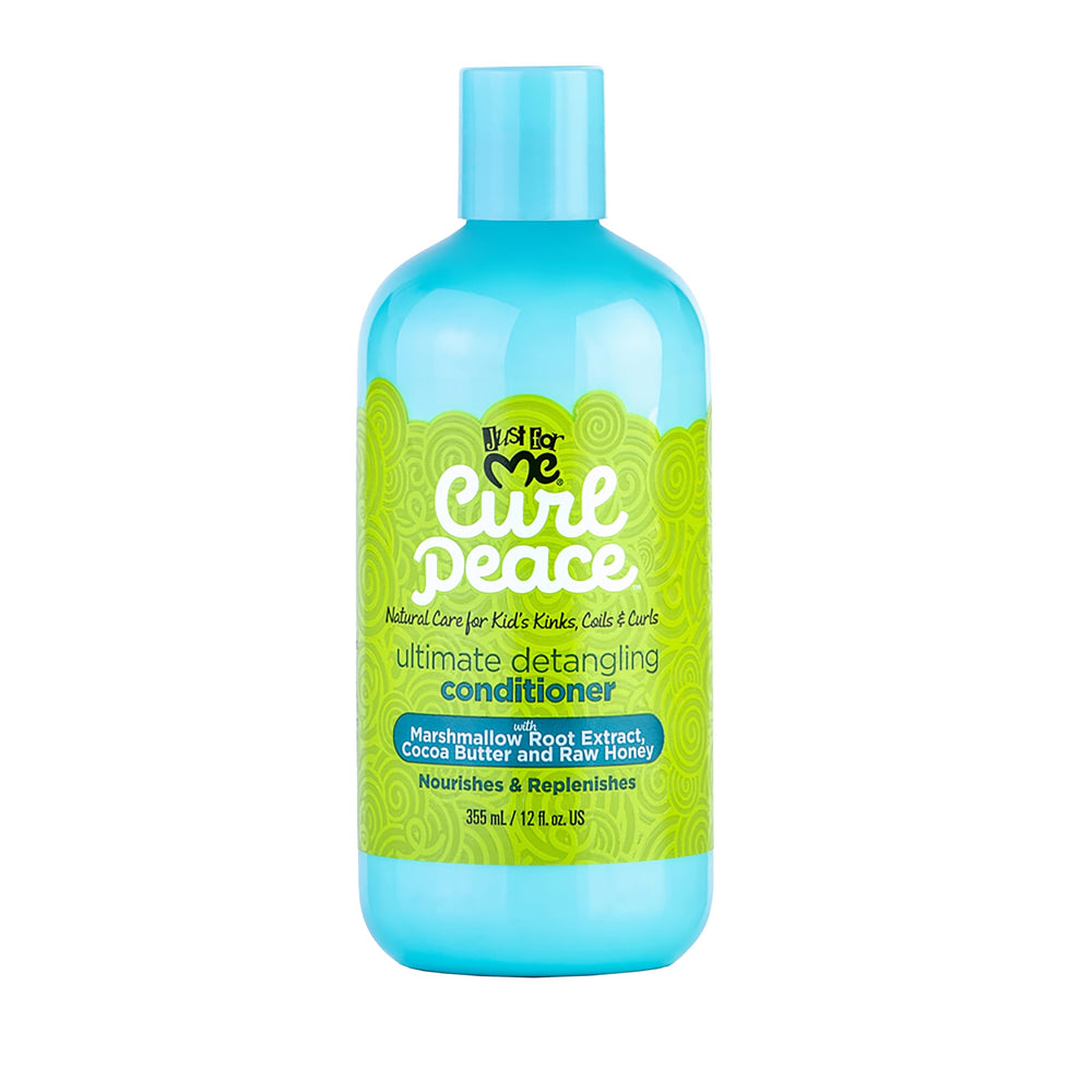 Just For Me Curl Peace desenredante botella, facilita peinado suave y sin tirones.