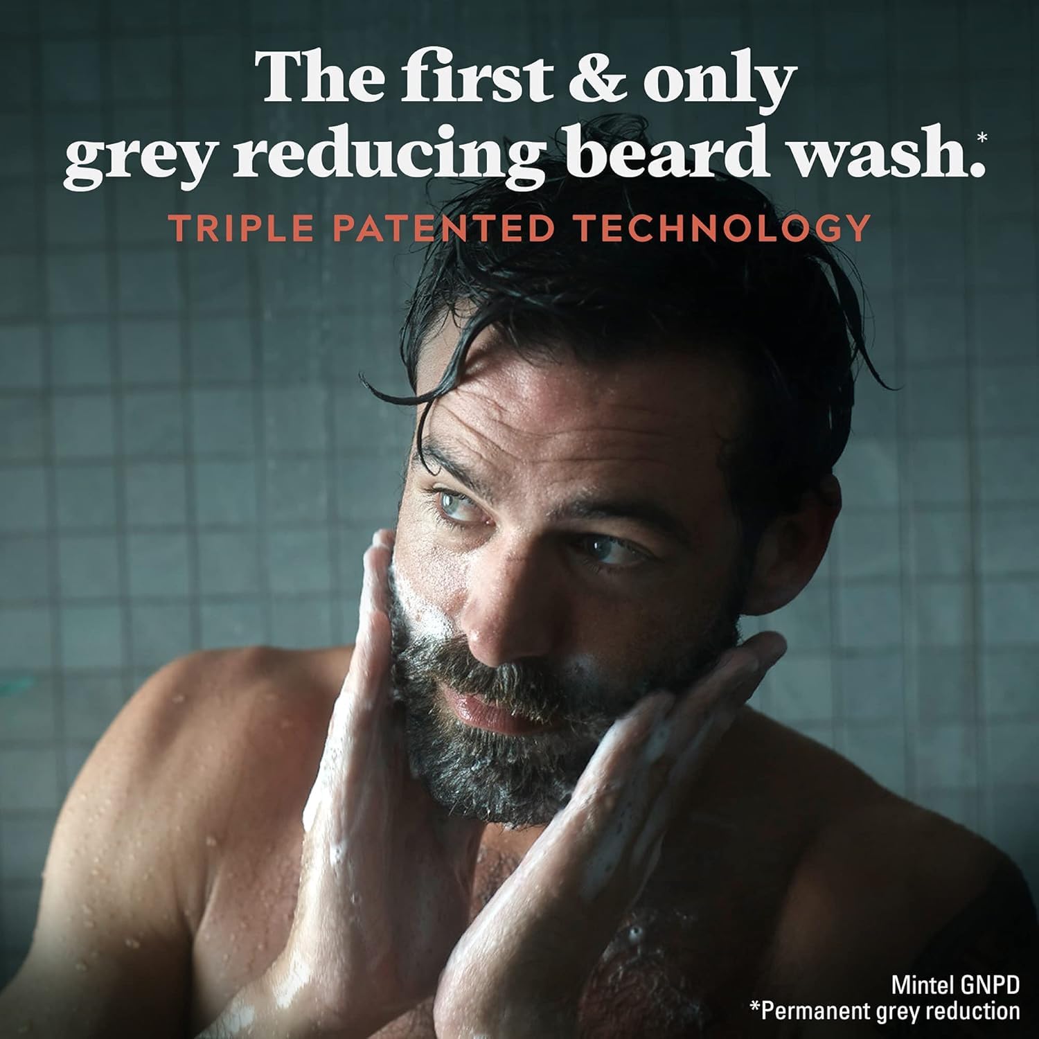 Just for Men Control GX, keratina refuerza el vello facial para un aspecto más fuerte.