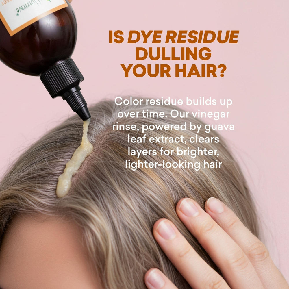 Just Nutritive Vinegar Rinse, cabello-brillo: promete un aspecto radiante tras el enjuague.