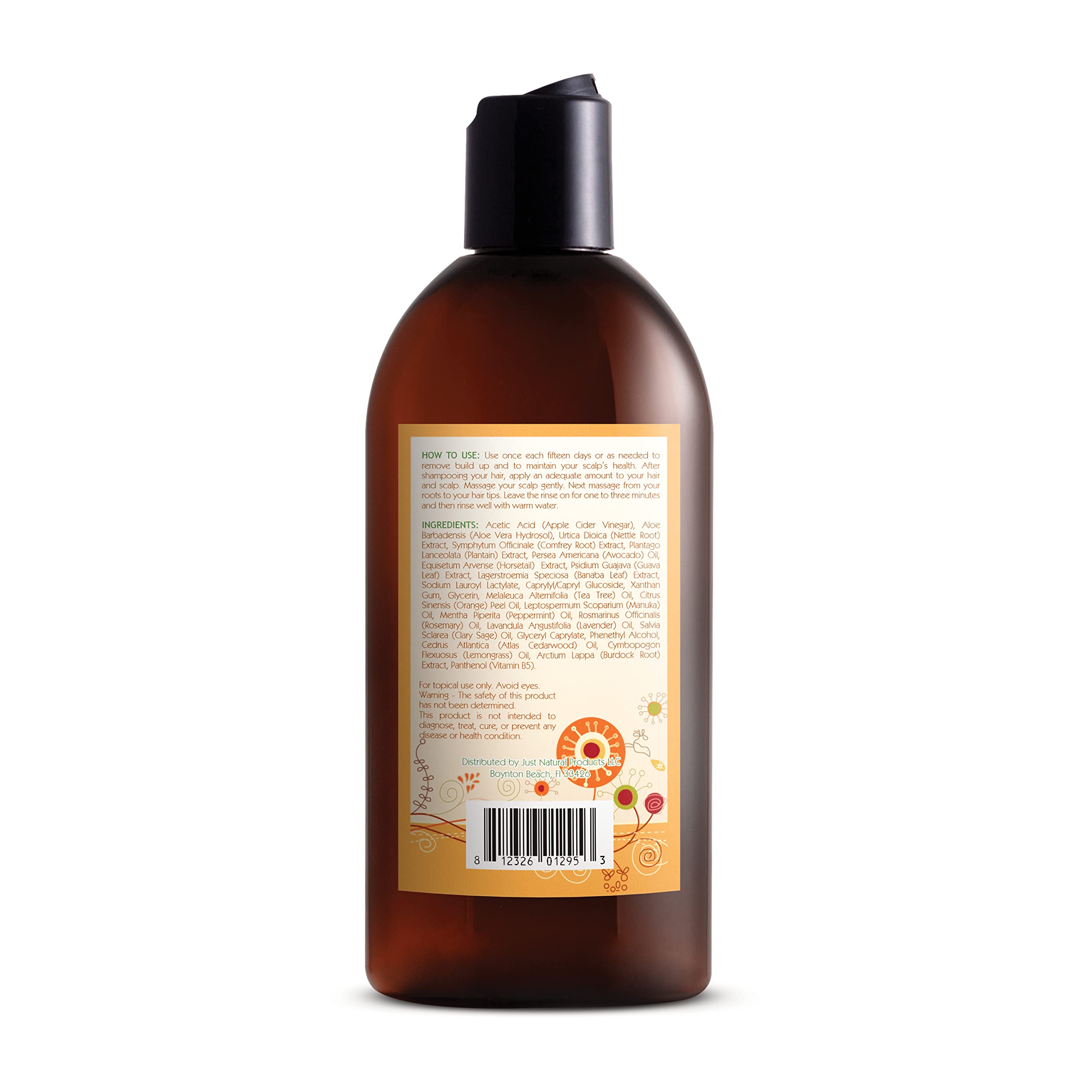 Just Nutritive Vinegar Rinse, color-safe-formula: cuida el color sin irritar la piel.