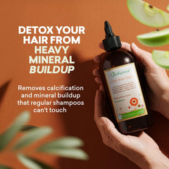 Just Nutritive Vinegar Rinse, limpieza de folículos: limpia residuos y prepara el cabello para cuidados.