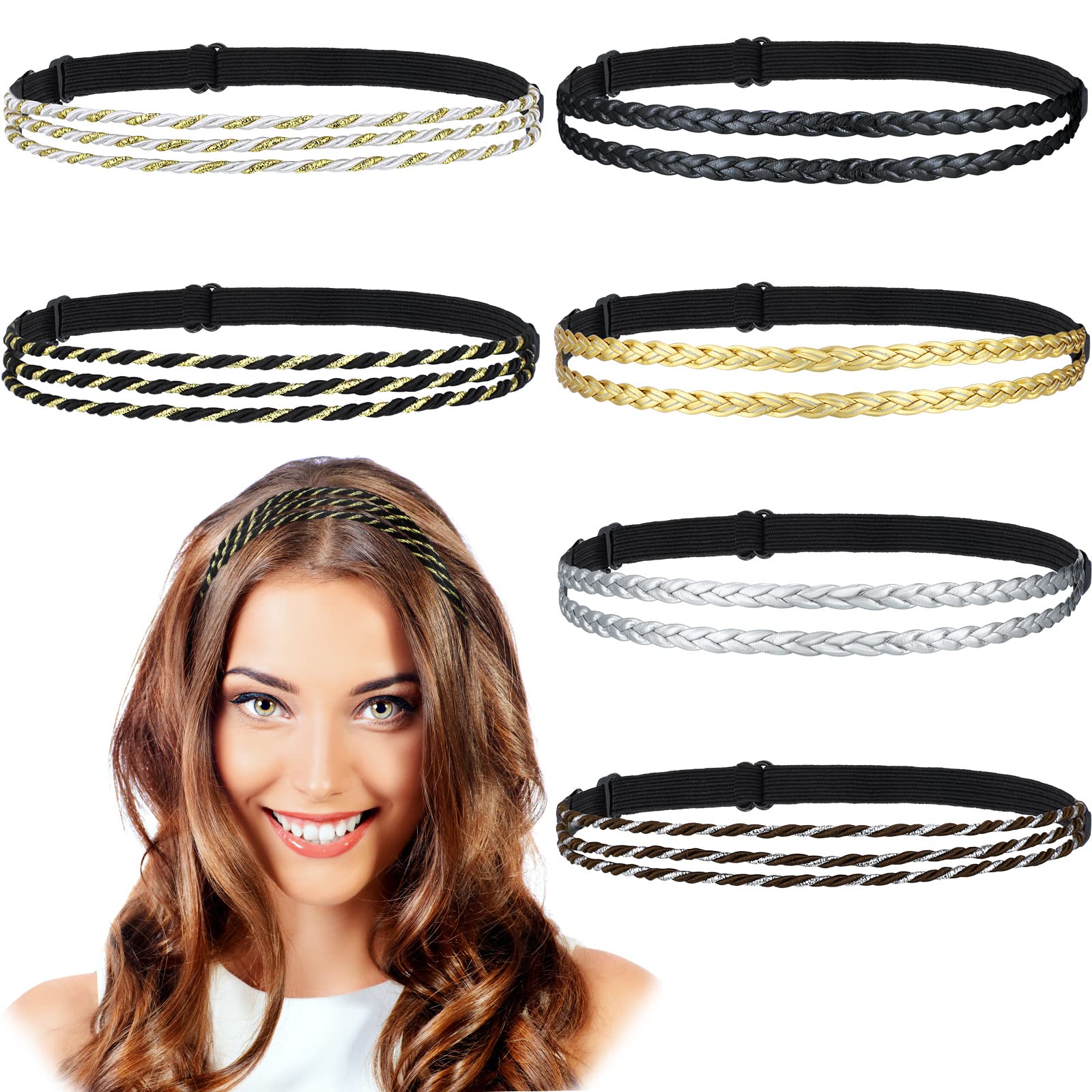 Conjunto de diademas Jutom de seis piezas para looks diarios