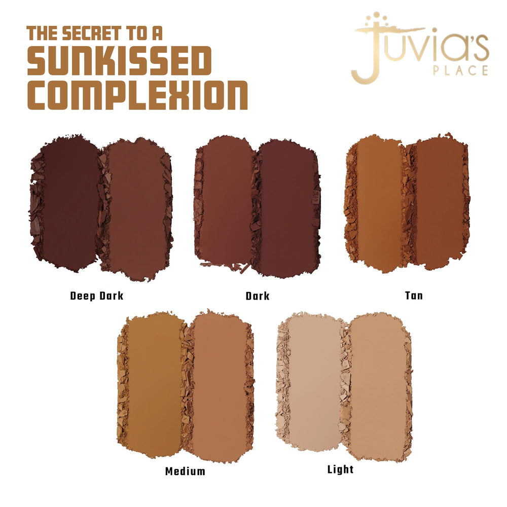 Juvia's Place Dúo Bronceado Light, tono claro para bronceado natural y suave.