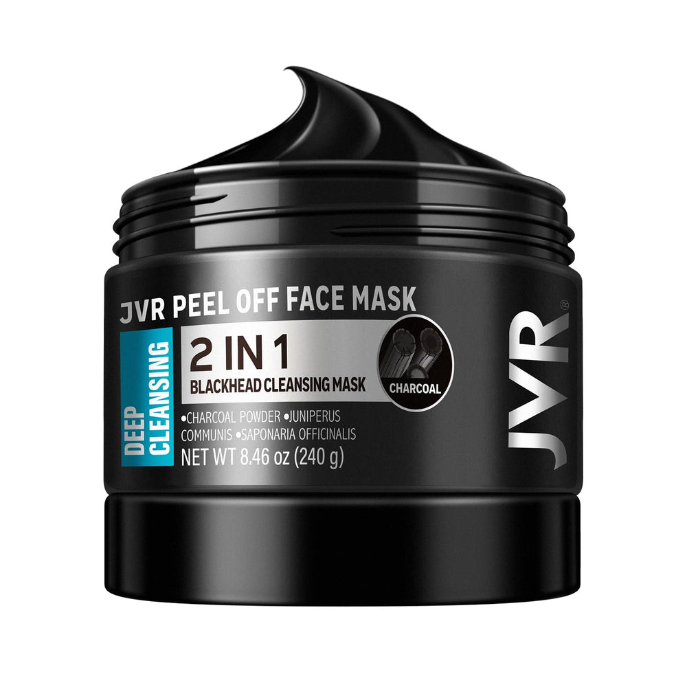 JVR Mascarilla de carbón: aplicación suave para limpiar poros y purificar la piel.