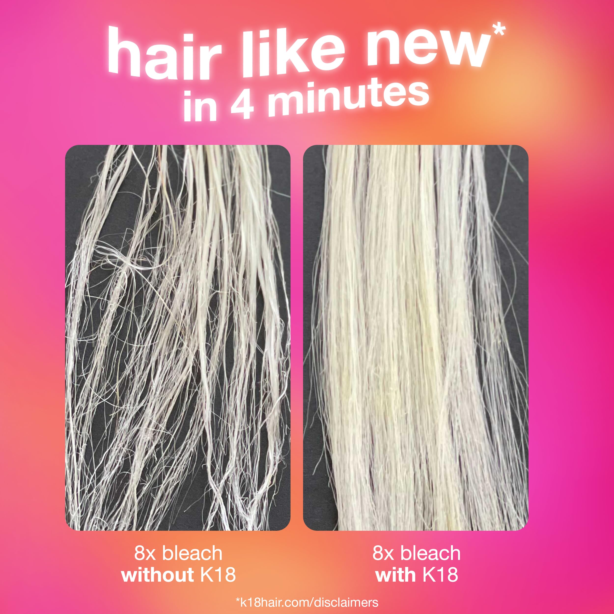 K18 cabello dañado transforma apariencia y tacto.