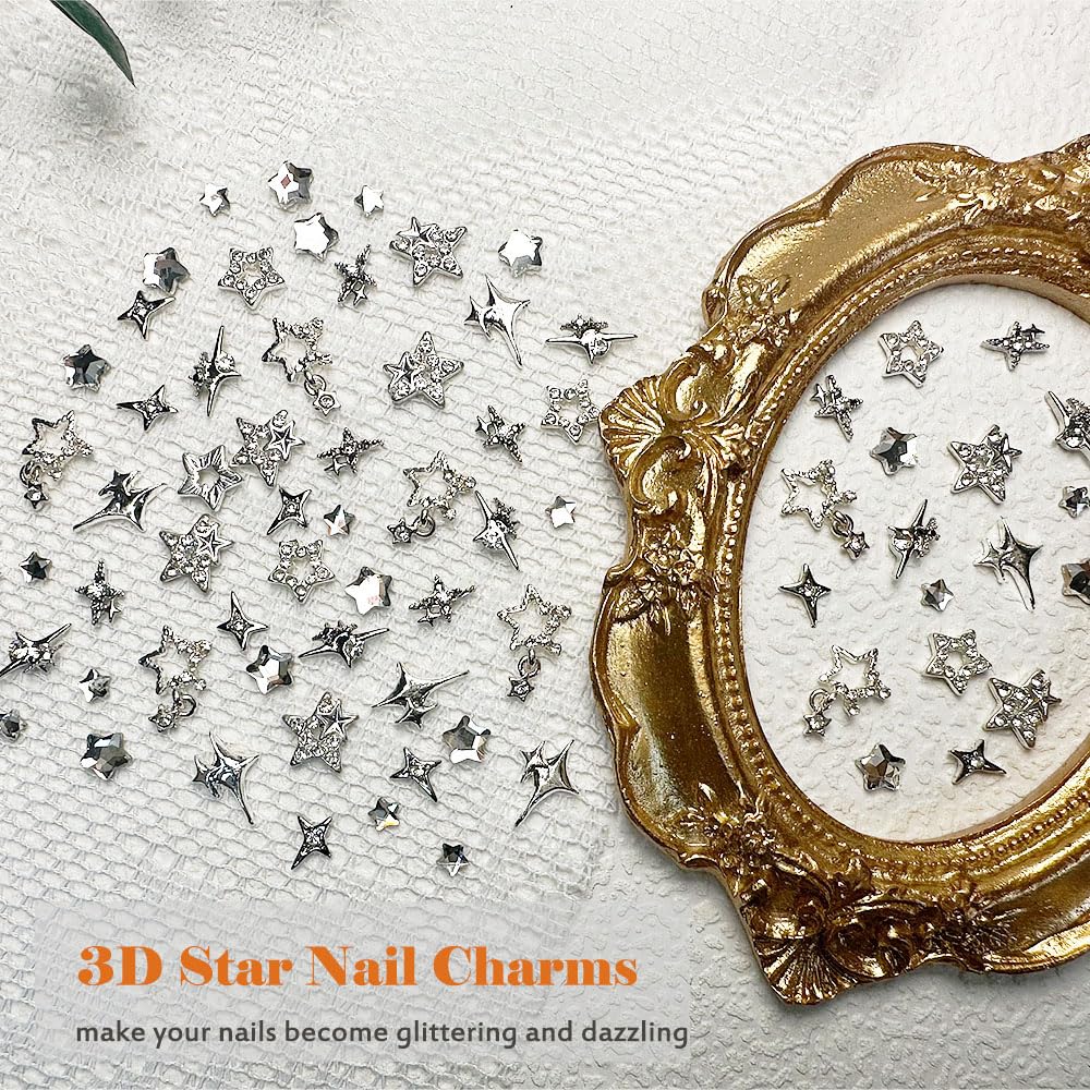 KACHIMOO accesorios para uñas que realzan el diseño con brillo.