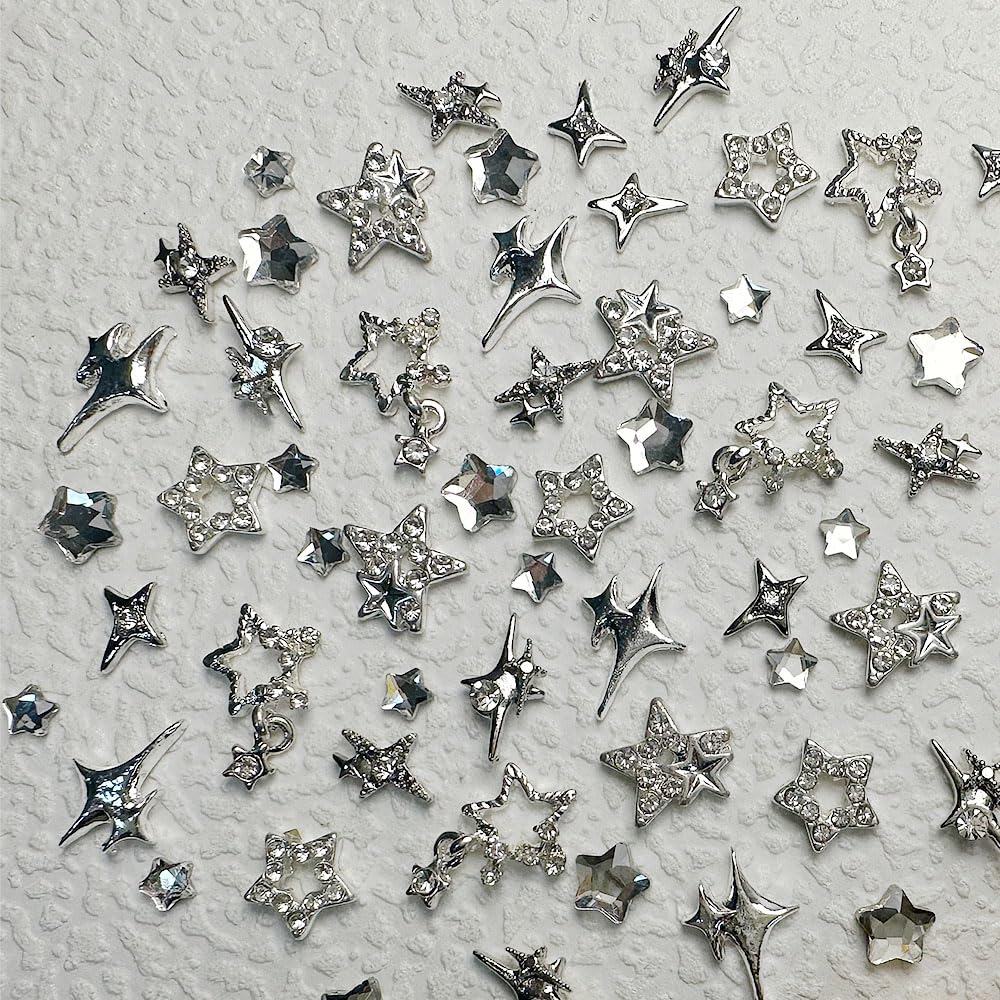 KACHIMOO joyas para uñas brillantes en estilo Y2K.