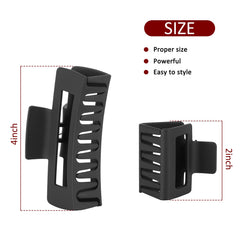 Pinzas Kacmagic para cabello rectangulares medianas, ideales para mechones finos