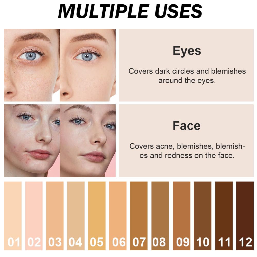 Aplicador-concealer Kaely para aplicación precisa y uniforme.