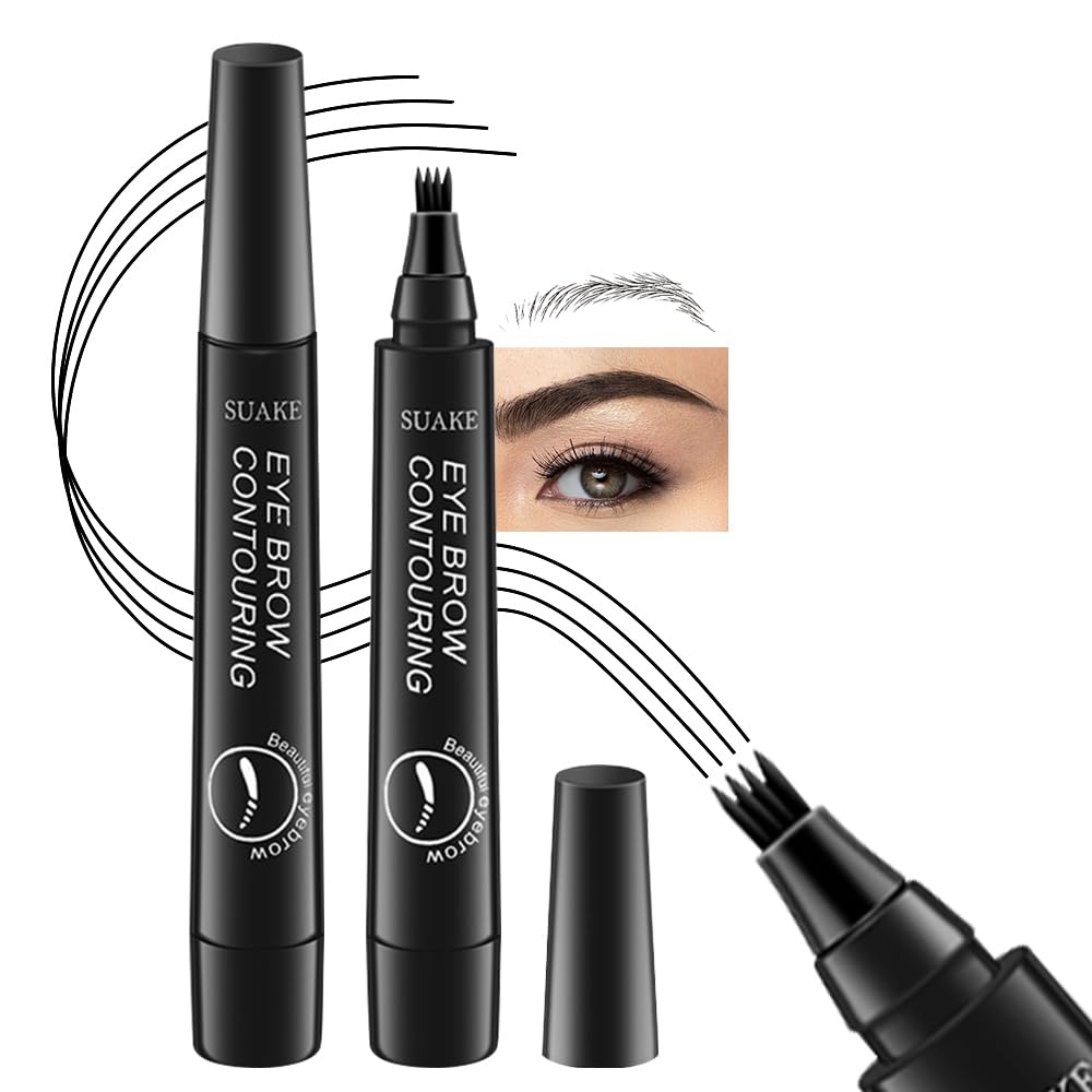 Kaely lápiz de cejas 4 puntas: trazos precisos para un acabado natural